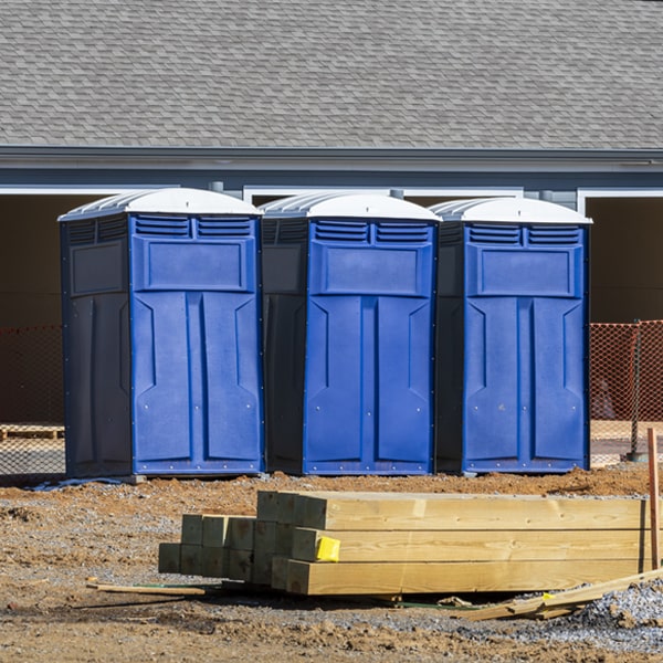 how can i report damages or issues with the portable toilets during my rental period in Valle Vista
